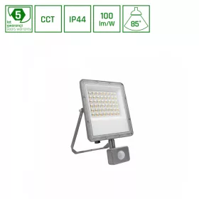   NOCTIS MAX CCT mozgásérzékelős LED-reflektor, 85°, IP65, 50 W, Szabályozható színhőmérséklet, szürke