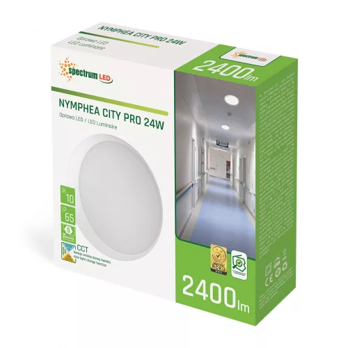 NYMPHEA CITY PRO 230V 24W IP65 CCT ROUND 5 YEARS WARRANTY