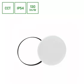   NYMPHEA BLACK & WHITE RINGS 32W CCT 230V 115DEG IP54 FI320X52 WHITE/BLACK ROUND
