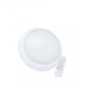   [OUTLET] NYMPHEA CITY PRO 2 18/24W CCT 230V 120DEG IP65 IK08 FI320X80MM WHITE ROUND, SENSOR + REMOTE, 5Y WARRANTY