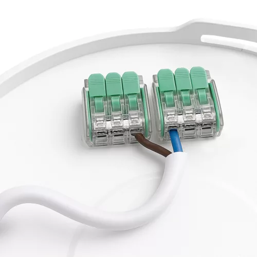 NYMPHEA FLAT DUO 36W CCT 230V 120DEG IP54 FI400X26MM WHITE ROUND