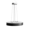 NYMPHEA OPTIMA BLACK 24W CCT 230V 120DEG IP20 FI300X50MM WHITE BLACK ROUND