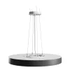 NYMPHEA OPTIMA BLACK 36W CCT 230V 120DEG IP20 FI400X50MM WHITE BLACK ROUND