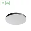 NYMPHEA OPTIMA BLACK 65W CCT 230V 120DEG IP20 FI600X50MM WHITE BLACK ROUND