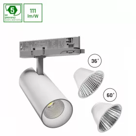   ANDROMEDA RA>90 15-27W WW 230V 36, 60DEG IP20 74X170X170 WHITE 5Y WARRANTY WITH POWER CHANGE