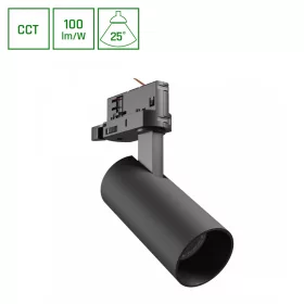   ANDROMEDA PRIME TRACKLIGHT 3F 3CCT 8W 230V 25deg IP20 di. 54x109x160mm BLACK SPECTRUM