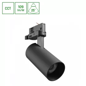   ANDROMEDA PRIME TRACKLIGHT 3F 3CCT 16W 230V 25deg IP20 di. 63x134x184mm BLACK SPECTRUM