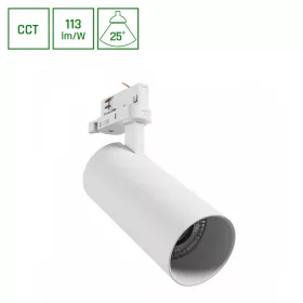   ANDROMEDA PRIME TRACKLIGHT 3F 3CCT 24W 230V 25deg IP20 di.76x177x228mm WHITE SPECTRUM