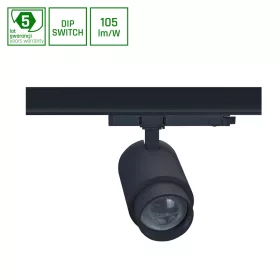   PAVA POINT 6-20W 230V NW 8-45DEG IP20 RA90 82X160X222MM BLACK 5Y WARRANTY