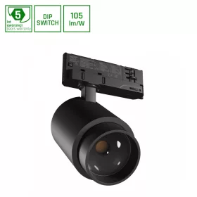   PAVA POINT 6-20W 230V WW 8-45DEG IP20 RA90 82X160X222MM BLACK 5Y WARRANTY