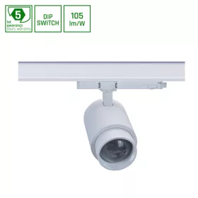   PAVA POINT 6-20W 230V NW 8-45DEG IP20 RA90 82X160X222MM WHITE 5Y WARRANTY