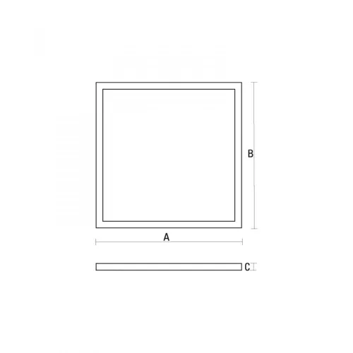 [OUTLET] ALGINE LED-panel, 32 W, IP20, 600x600 mm, Természetes fehér, 6 év garancia