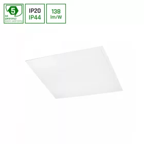   ALGINE LED-panel, 40 W, IP20/IP44, 600x600 mm, Természetes fehér, 5 év garancia