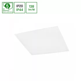   ALGINE LED-panel, 40 W, IP20/IP44, 600x600 mm, Hideg fehér, 5 év garancia