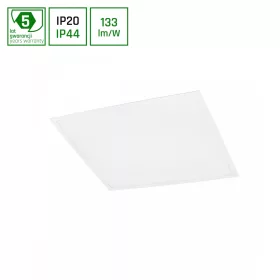   ALGINE LED-panel, 40 W, IP20/IP44, 600x600 mm, Meleg fehér, 5 év garancia
