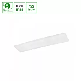   ALGINE LED-panel, 30 W, IP20/IP44, 600x600 mm, Természetes fehér, 5 év garancia