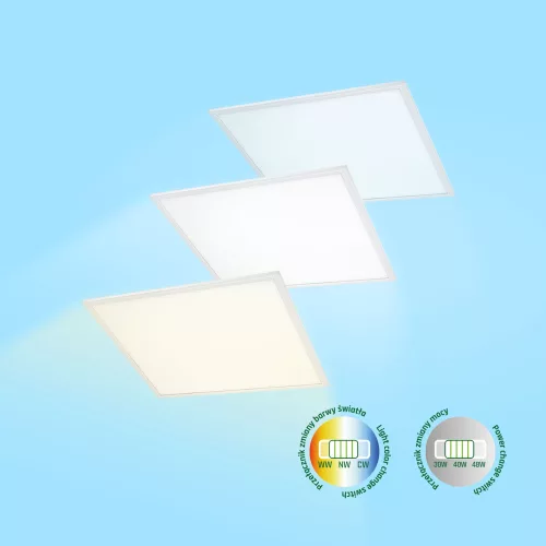 ALGINE Backlight LED-panel, 30/40/48 W, IP20, 600x600 mm, Szabályozható színhőmérséklet