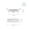ALGINE 2IN1 SURFACE-RECESSED DOWNLIGHT 6W 560LM WW 230V IP20 ROUND
