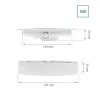 ALGINE 2IN1 SURFACE-RECESSED DOWNLIGHT 12W 1160LM WW 230V IP20 ROUND