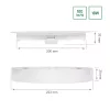 ALGINE 2IN1 SURFACE-RECESSED DOWNLIGHT 18W 1820LM WW 230V IP20 ROUND