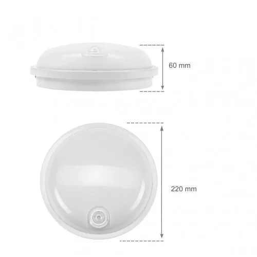 TECHNIC LAMP LED 20W IP54 230V ROUND NW PIR