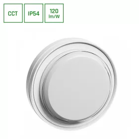 PASTILO 10W CCT 230V 120DEG IP54 IK10 180x47mm WHITE ROUND