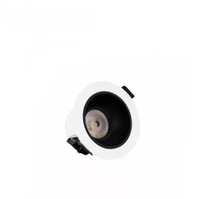   ORBITO DOWNLIGHT 6-20W NW 230V 40DEG IP44 RA90 UGR<19  WHITE ROUND, BLACK MAT REFLECTOR, WITH POWER CHANGE, 5Y WARRANTY