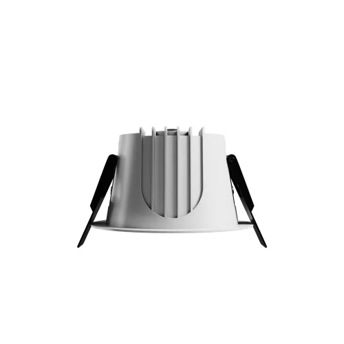 ORBITO DOWNLIGHT 6-20W WW 230V 40DEG IP44 RA90 UGR<19  WHITE ROUND, BLACK MAT REFLECTOR, WITH POWER CHANGE, 5Y WARRANTY