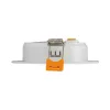 DURE 3 DOWNLIGHT 5W WW 230V 110st IP54 IK06 ..x.. BIAŁY okršgła zasilacz zintegrowany