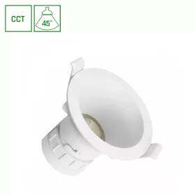   FIALE CORE COMPLETE DOWNLIGHT 7W CCT 230V 45DEG IP20 UGR<19 FI90X85MM WHITE ROUND