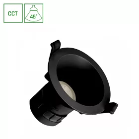   FIALE CORE COMPLETE DOWNLIGHT 7W CCT 230V 45DEG IP20 UGR<19 FI90X85MM BLACK ROUND
