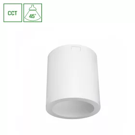   CHLOE COMPLETE SURFACE 7W CCT 230V 45ST IP20 UGR<19 FI90X100MM WHITE ROUND