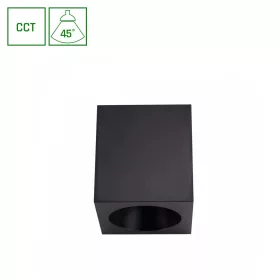   CHLOE COMPLETE SURFACE 7W CCT 230V 45ST IP20 UGR<19 FI90X100MM BLACK SQUARE