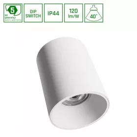   ORBITO SURFACE 14-27W NW 230V 40ST IP44 UGR<19 RA90 FI115X152MM WHITE ROUND 5Y