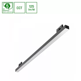   ALLDAY BASIC Lineáris lámpa, 40W, 115°, IP20, Szabályozható színhőmérséklet, fekete, 5 év garancia