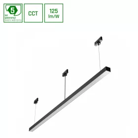   ALLDAY BASIC 50W 3CCT 230V 115DEG IP20 1503x42x37mm BLACK OP 5YW 3F HANG