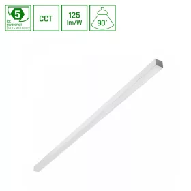  ALLDAY BASIC 50W 3CCT 230V 90DEG IP20 1503x42x37mm WHITE PR UGR<19 5Y WARRANTY