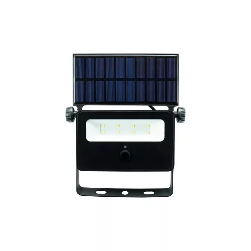 NOCTIS SOLARIS MINI FLOODLIGHT 2W CW 110DEG IP65 175X145X30MM BLACK