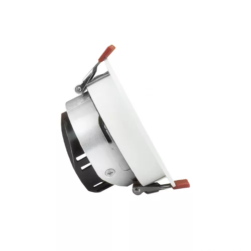 FIALE COMFORT ANTI - GLARE GU10 250V IP20 FI85X50MM WHITE ROUND, REFLECTOR SILVER, ADJUSTABLE