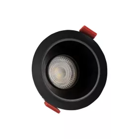   FIALE COMFORT ANTI - GLARE GU10 250V IP20 FI85X50MM BLACK ROUND, REFLECTOR BLACK, ADJUSTABLE