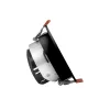 FIALE COMFORT ANTI - GLARE GU10 250V IP20 FI85X50MM BLACK ROUND, REFLECTOR SILVER, ADJUSTABLE