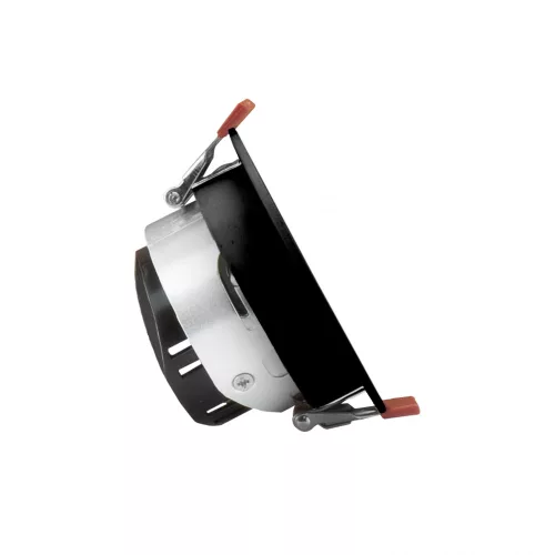 FIALE COMFORT ANTI - GLARE GU10 250V IP20 FI85X50MM BLACK ROUND, REFLECTOR SILVER, ADJUSTABLE