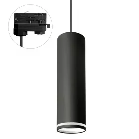   MADARA MINI RING GU10 SUSPENDED FOR TRACK 3F 230V IP25 FI55*200MM BLACK