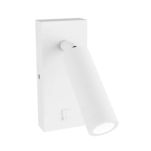 MADARA SLIM MR11 SWITCH SCONCE 230V IP20 38x95 + base140x60x25 WHITE