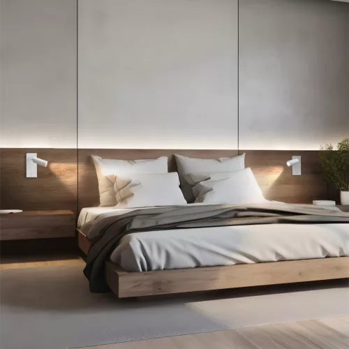 MADARA SLIM MR11 SWITCH SCONCE 230V IP20 38x95 + base140x60x25 WHITE