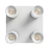 MADARA ALTRO SQUARE 4xGU10 230V IP20 220X220X134MM WHITE