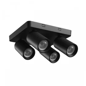 MADARA ALTRO SQUARE 4xGU10 230V IP20 220X220X134MM BLACK