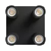 MADARA ALTRO SQUARE 4xGU10 230V IP20 220X220X134MM BLACK