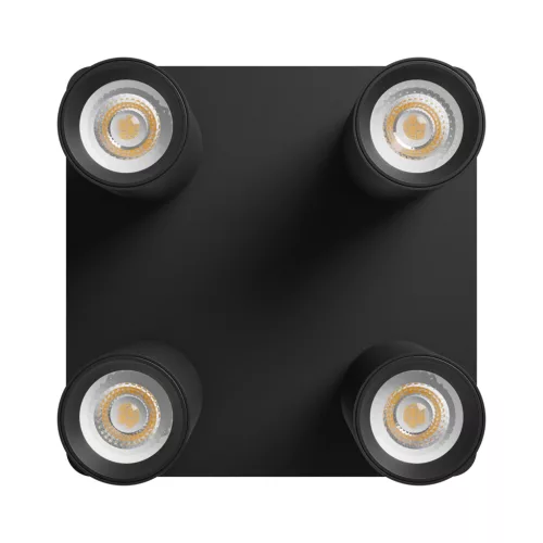 MADARA ALTRO SQUARE 4xGU10 230V IP20 220X220X134MM BLACK