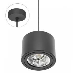   CHLOE AR111 GU10 IP20 ROUND Fekete, ADJUSTABLE ROUND BASE SUSPENDED